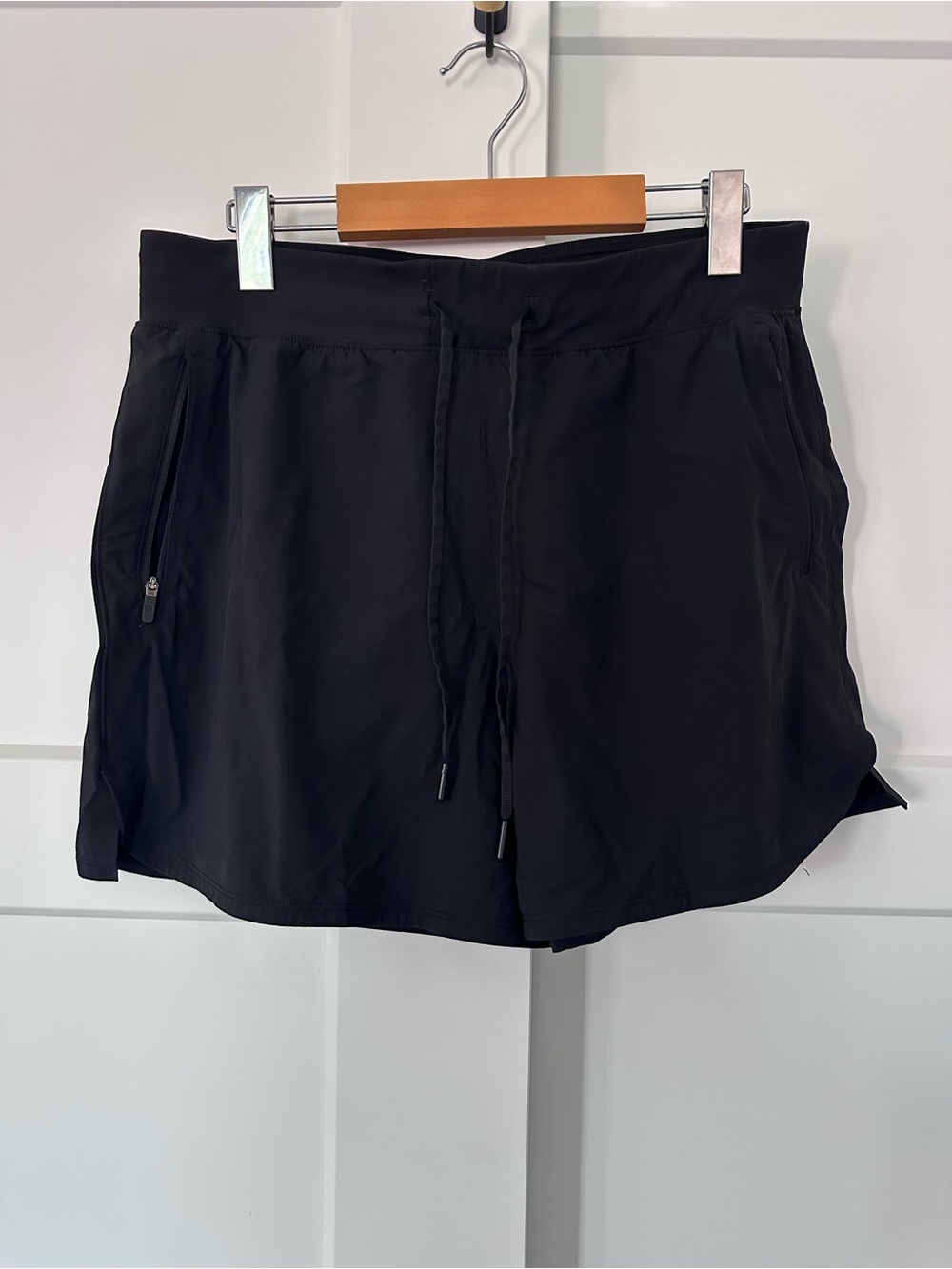 lululemon athletica Black Women's Run/Train Drawstring Shorts